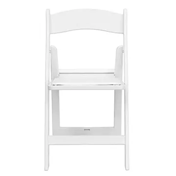 White Folding Garden Chairs: Ideal Wedding and Camping Event Furniture with Outdoor Plastic Chairs