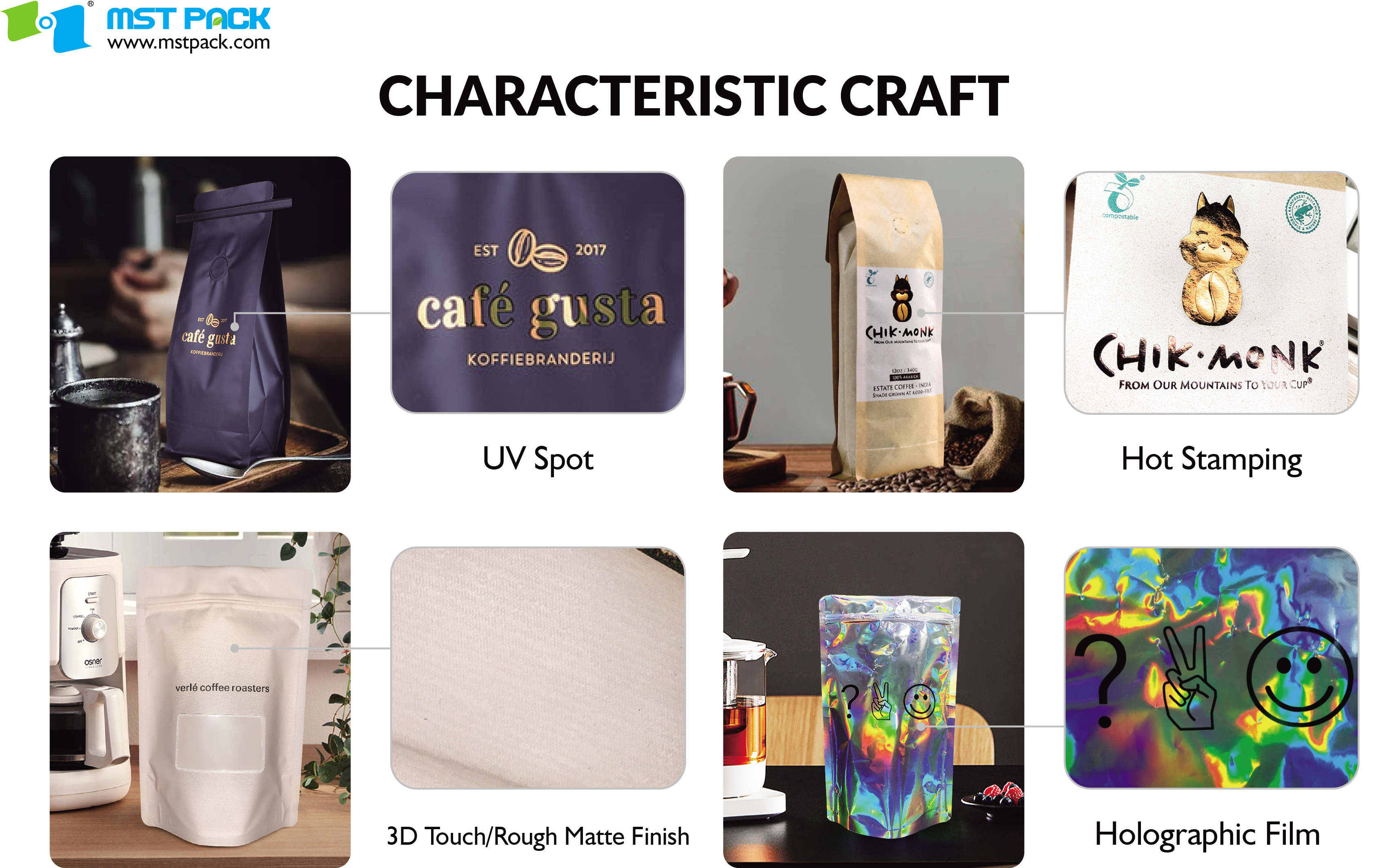 What are the 3 common printing methods used in packaging?