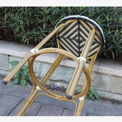 Mid Century Luxury Aluminum Outdoor Dining Chair Frame