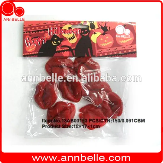 ANnBELLE 8 pcs halloween props Prank toys scary toys halloween lips with Tongue