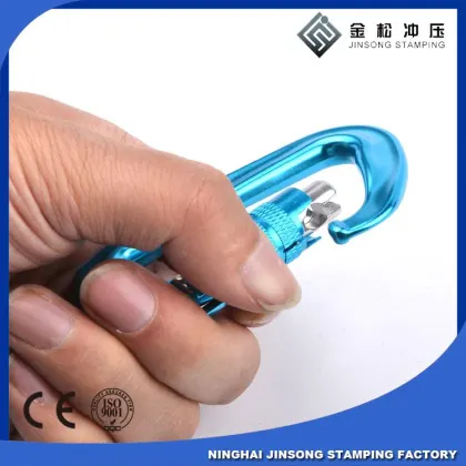 D shaped carabiner colored d carabiner black silver karabiner hook