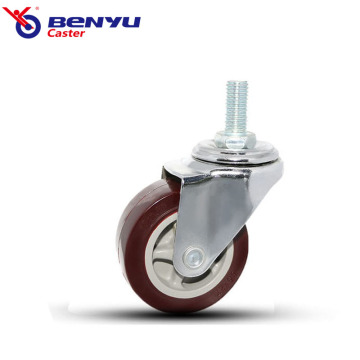 Zinc Plated Light-Duty Office Chair Caster Wheels