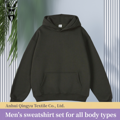 Trendy Retro Erkek Kapşonlu Takım