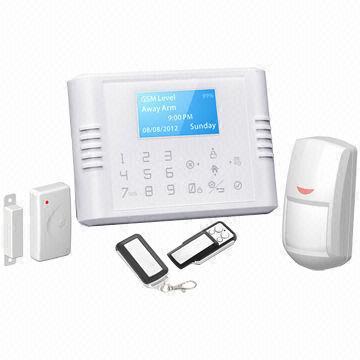 GSM SMS Security Alarm System with Touch Keypad, LCD Menu Operating, Contact ID and Exit/Entry Delay