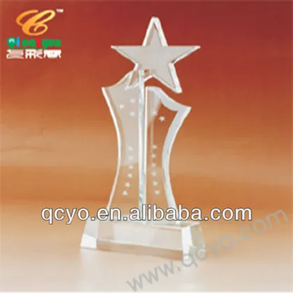Star shape acrylic trophy box QCY-001