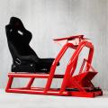 simulator bucket seat black red tube