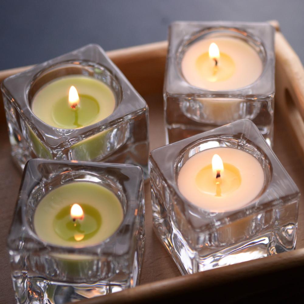 Small Glass Tealight Candle Holders