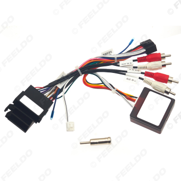 16-Pin-Netzkabel Kabelbaumadapter mit Canbus Box für Fiat Doeblo 2005-2013 Kopfeinheit Installation