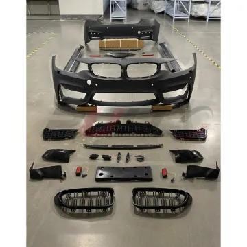 PP Material Car Accessories for BMW 4 Series F32 F36 2014-2019 M4 Style Bumper Grille Side Skirt Kit