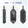 7KW पोर्टेबल EV चार्जर एलईडी डिस्प्ले OEM ODM
