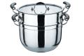 2 Lapisan Stainless Steel Steamer Makanan Pot