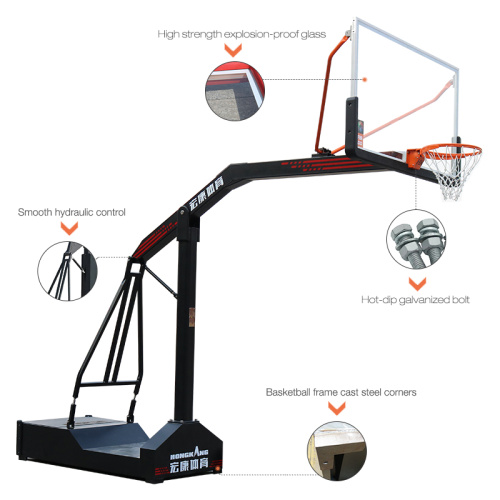Movable Basketball Stand for Outdoor Gymnasiums