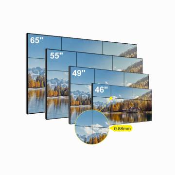 Ультра узкая панель ЖК -стена для рекламы: 2x2, 3x3, 5x4, 46, 49, 55 -дюймовые экраны с 0,88, 1,7, 1,8 мм рамки для мониторинга комнат