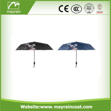 Ombrello da pioggia dritto con bastone promozionale con manico sagomato