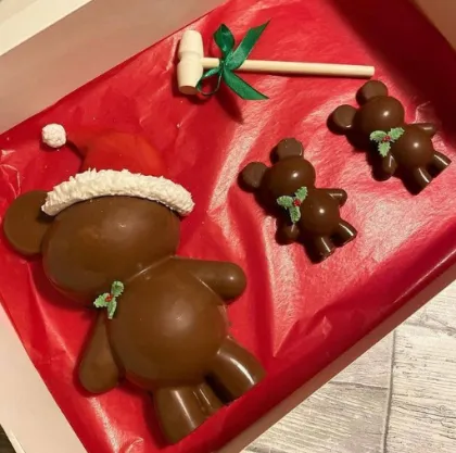 OEM Valentine's Day INS Style Silicone Gloomy Bear Chocolate Mousse Mold