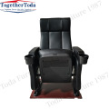 Foldable theater chairs with cup holders for theaters