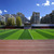 High school artificial synthetic playground turf