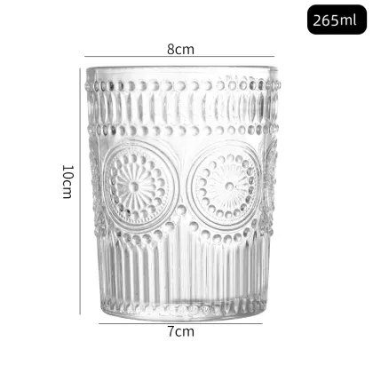 Sunflower glass water glass