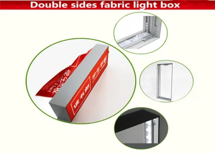 Advertising Strectch Frameless Fabric Light Box Display