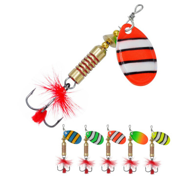 6.4cm 6g صيد سبينر الطعم ملعقة إغراء إغراء wobbler metal spinnerbait
