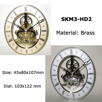 Metal Quartz Skeleton Clock Movement SKM3-HD2