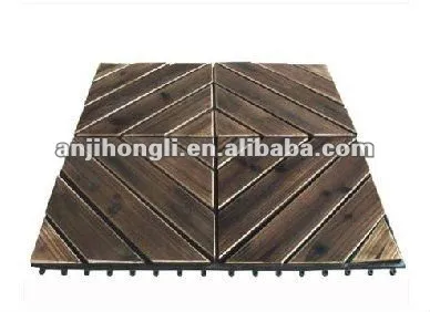 Carbonized Wood Outdoor Flooring