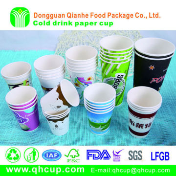 ripple double wall disposable ice cream folding paper cup with handles