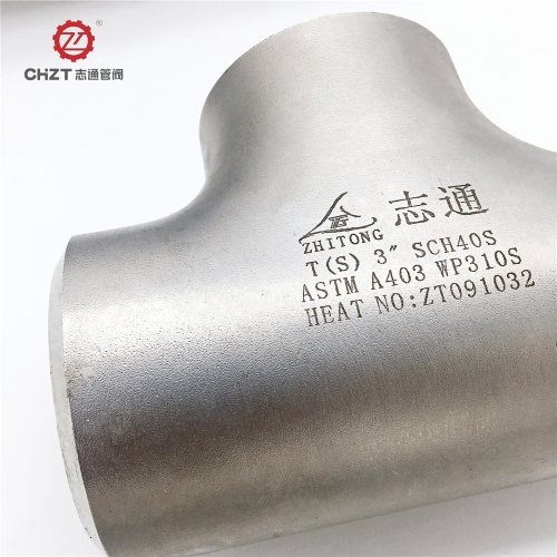 Weld stainless steel tee SCH10