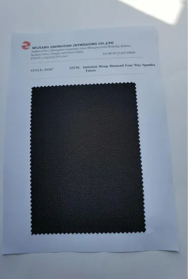 Imitation Hemp Diamond Four Way Spandex Fabric