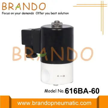 PTFE Diaphragm Solenoid Operated Isolation Valve 12VDC 24VDC