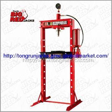 Torin BigRed 20 Ton Pneumatic Hydraulic Shop Press With Meters