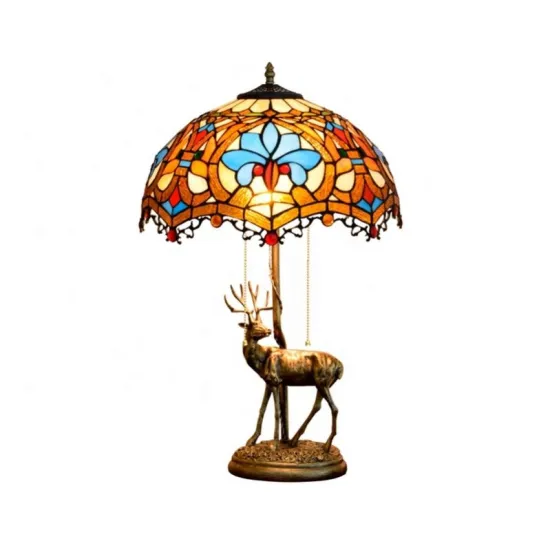 2021 European Classic Luxury Love Tiffany Stained Glass Lamp for Living Room, Dining Room, Bedroom, and Bar