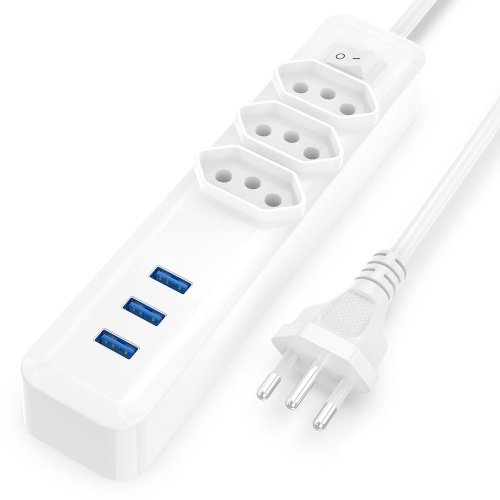 Brazil Power Strip Tabletop Extension Sockets