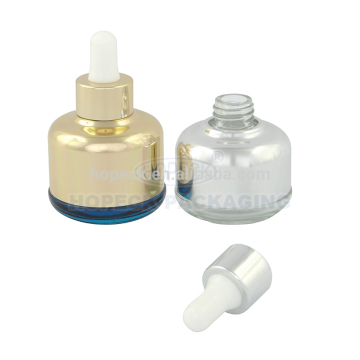 Glass oil bottle with optional aluminum cap