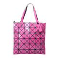 Shopping bag in pvc riutilizzabile personalizzata con fondo e borsa pieghevole con cerniera per le donne