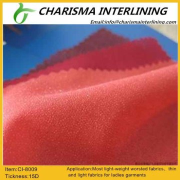 Woven fusible interlining/Woven interlining 8009