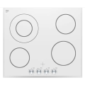 Hobs elétricos de vidro branco Bosch 600mm