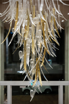 Decorazione interna lampadario di vetro artistico moderno