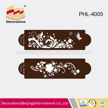 Best selling new plastic coffee cake decorating stencil