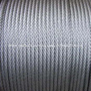 Galv/Ungalv Steel Wire Rope, 6x37+FC or 6x37+IWRC for Lift, Marine Steel Cable, DIN or BS Standard