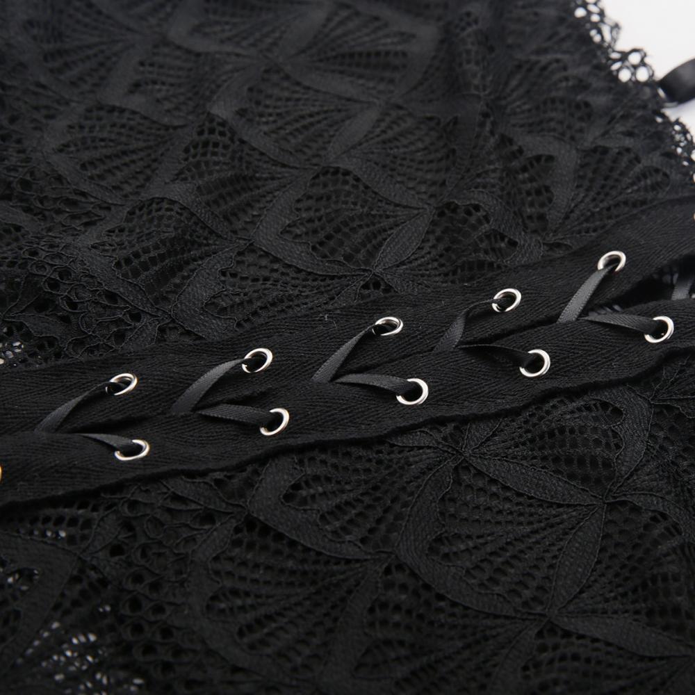 Corset Details At Bust Panel