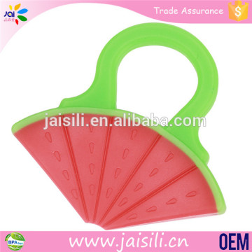 Food Grade Baby Teether Toy Silicone Watermelon Fruit Teether