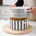 Leichte Luxus -Töpfe und Pfannen Keramik -Suppenschüssel Set Keramikpfanne Back Porzellan Backware