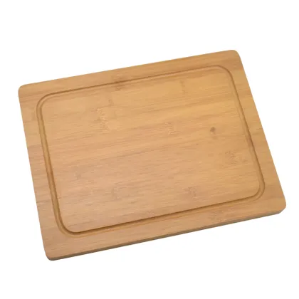 Bamboo Chopping Board - Thick Rectangular Kitchen Cutting Board