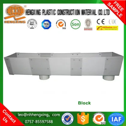 PVC plastics roof gutter