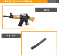 En popüler ürünler Mini plastik ordu oyuncak silah