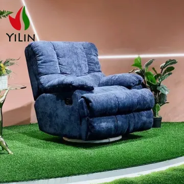 Yilin Furniture Modern Recliner Velvet Swivel Rocking Chair