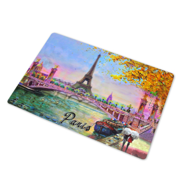 European-Style Non-Slip Dining Table Mats: Simple Printing Placemats Made of PP Plastic, Insulated and Heat-Resistant