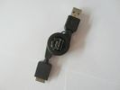 Retractable Micro 30pin Universal Usb Charger Cable 2 In 1 For Dvd Player
