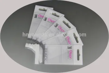 Transparent LDPE Header Bag With Tape For Hair Stylist